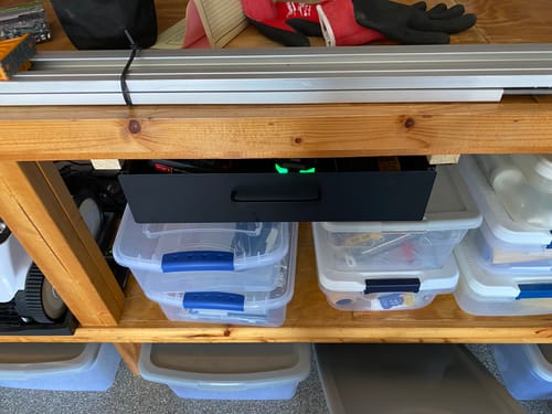 Customer photo review of Under Desk Drawer