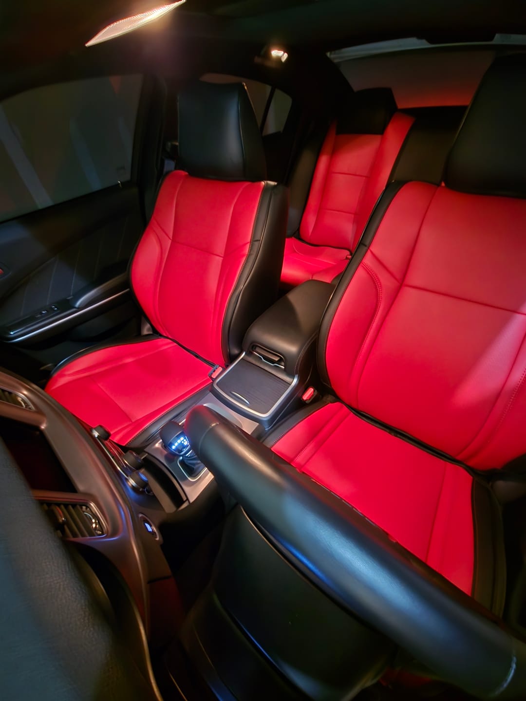 Customer photo review of 2015+ Dodge Charger Custom Sport Seat Covers