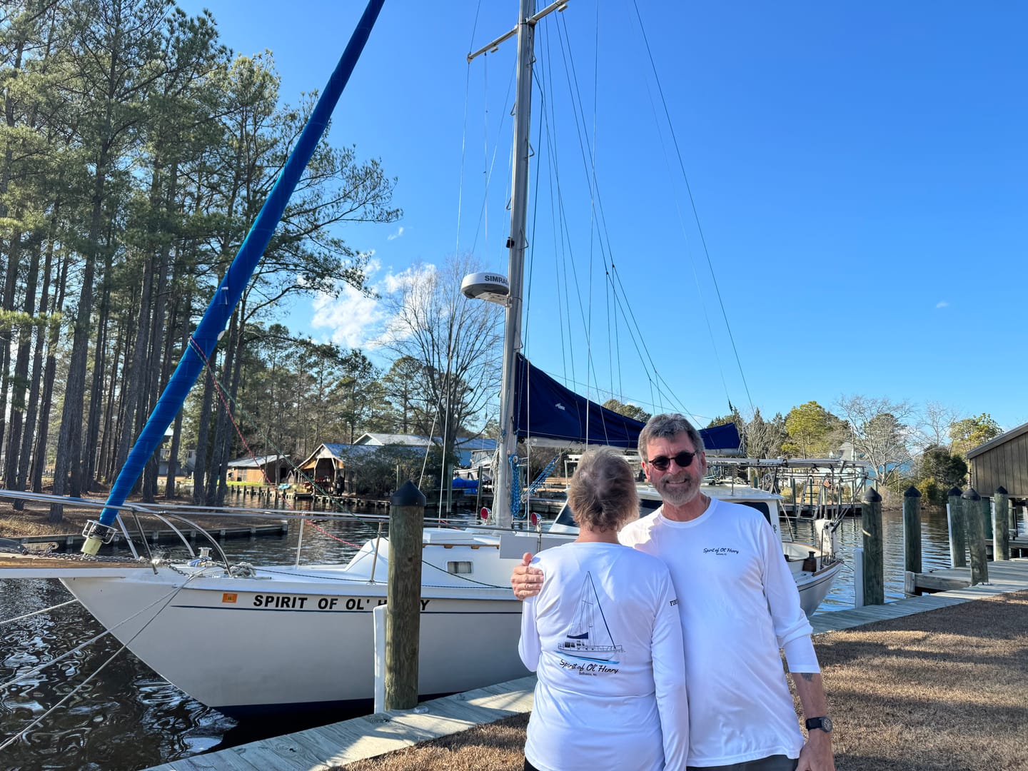 Customer photo review of Womens Captain & Crew Drifit Custom Boat Shirts - Long Sleeve
