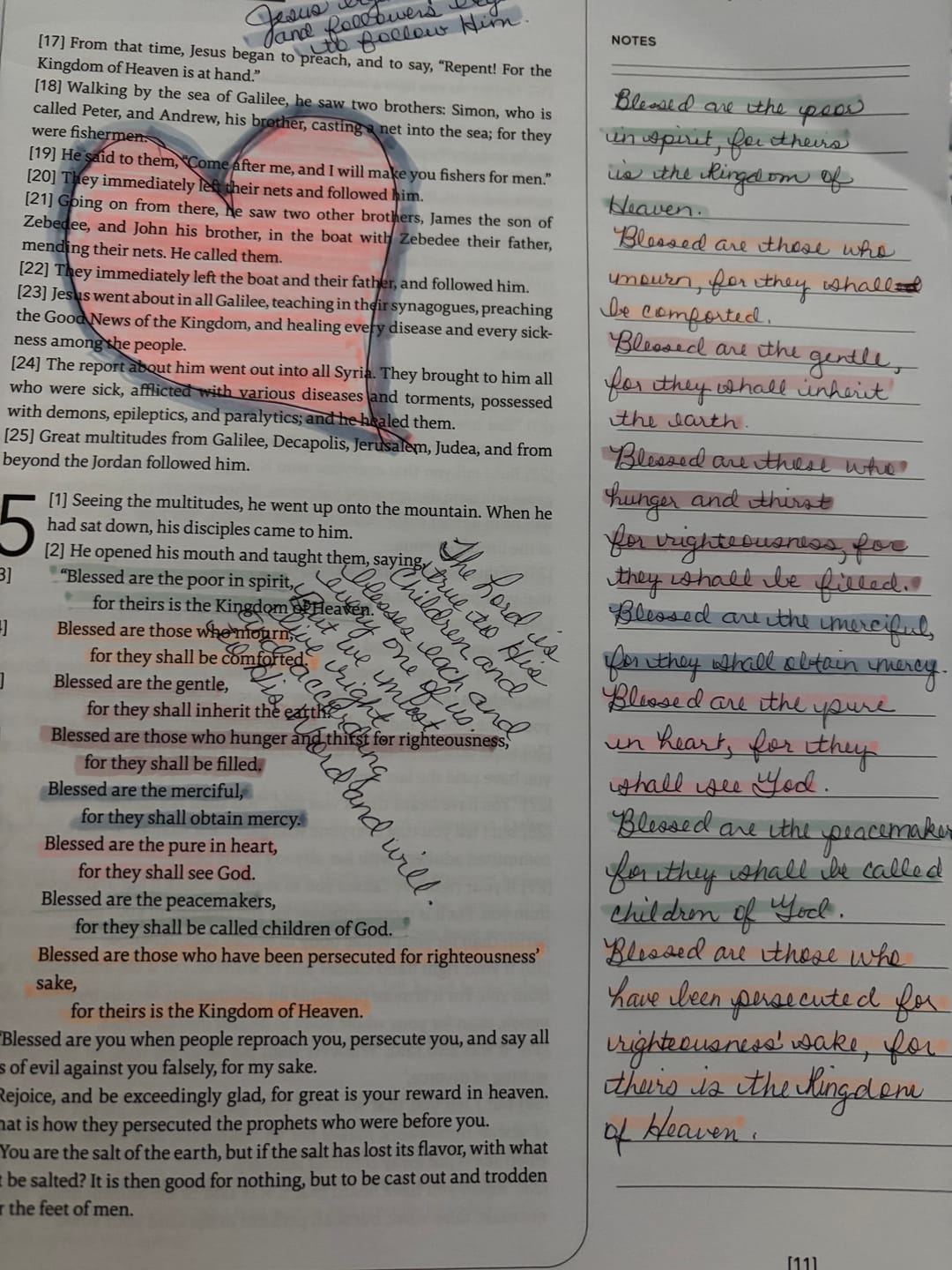 Customer photo review of Spiral Bible™ Highlighter Pack