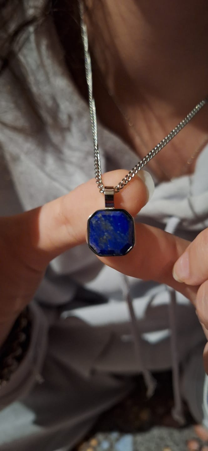 Customer photo review of Bundle Kette: Lapislazuli - Silber - Für Sie
