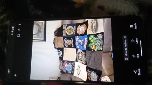 T-shirt quilt with design, fashion themes by Stephanie E from GA
