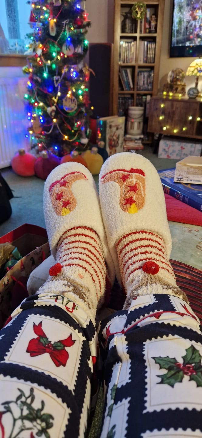 Customer photo review of Cowboy Boots Slippers