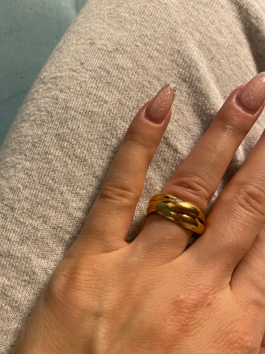 Customer photo review of Kyla Ring | 18K vergoldet