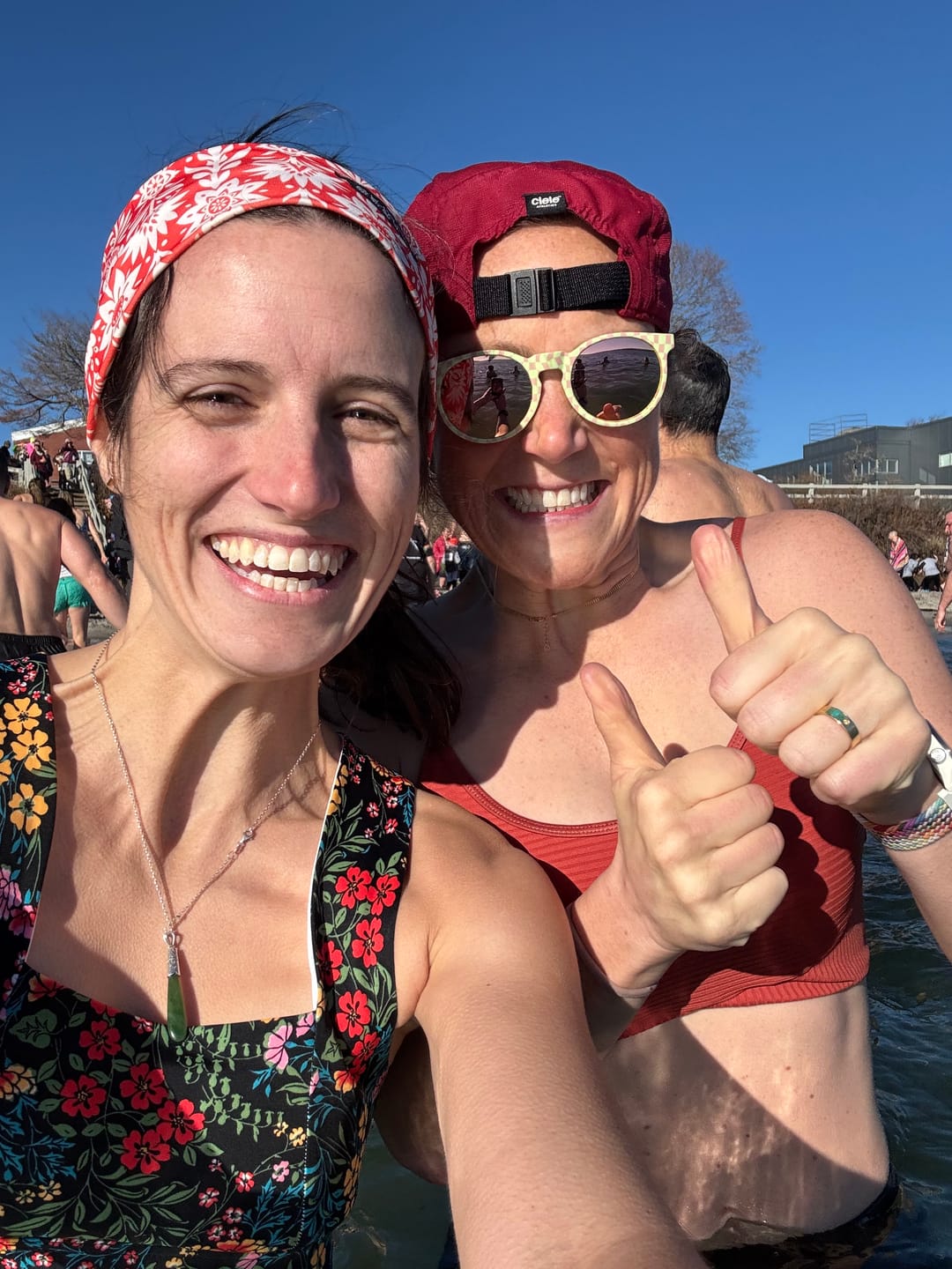 Customer photo review of Square Neck Sports Bra - Black Floral