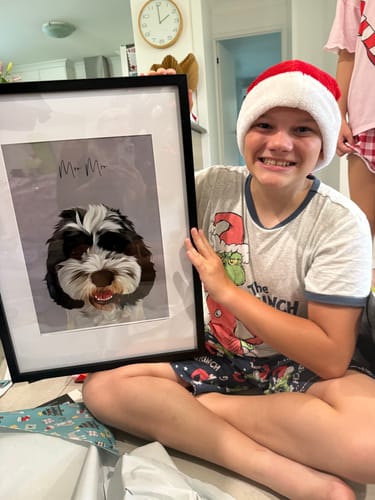 Customer photo review of Detailed Pet Portrait