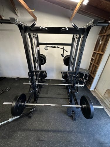 Customer photo review of Major Fitness B52 All-In-One Home Gym Smith Machine