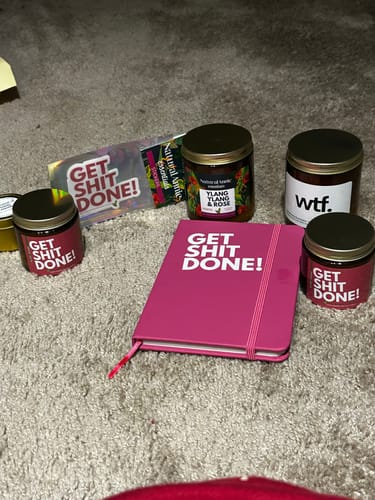 Customer photo review of GET SHIT DONE Notebook