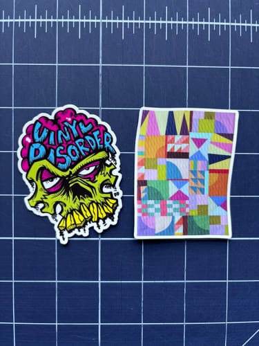 Customer photo review of Cut to Shape Stickers
