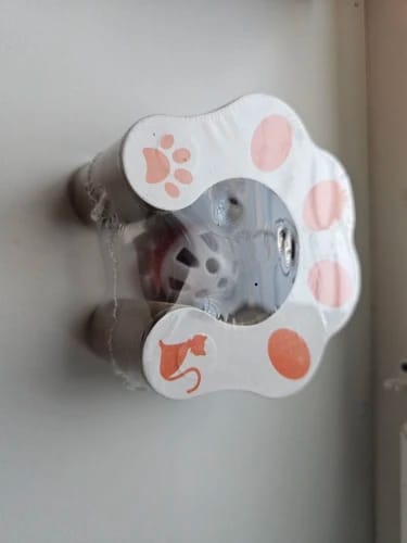 Customer photo review of Magic Cat Scratch Organ Board Cat Toy with Ball Cat Grinding Claw Cat Climbing Frame Kitten Round Corrugated Cat Scratching Toy