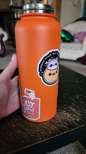 Customer photo review of Silly Goose Juice Sticker