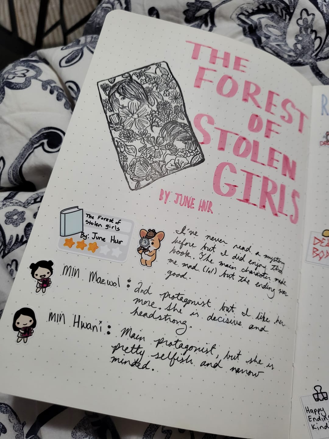Customer photo review of Books 2 Tracker Planner Stickers
