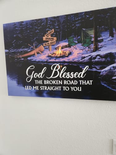Shane D. review of Broken Road – Personalized Camping Canvas image 1 out of 1
