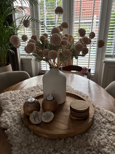 Fotorecensie van een klant over Zijden Kiku Bloemen - Crème