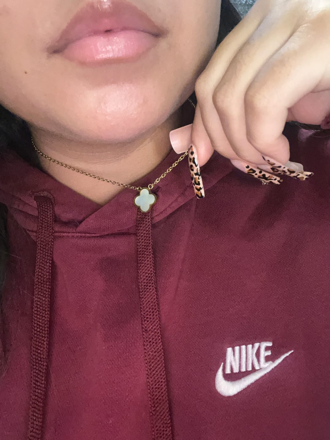 Customer photo review of Feelin' Lucky Pendant Necklace