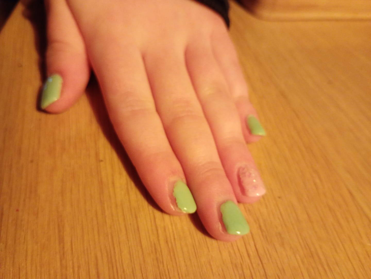 Customer photo review of Bamboo Bliss Dipping Powder
