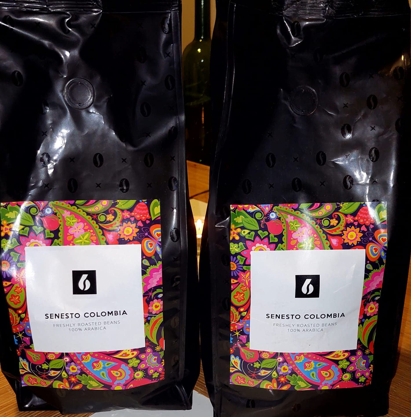 Customer photo review of Café en grano Colombia 1kg