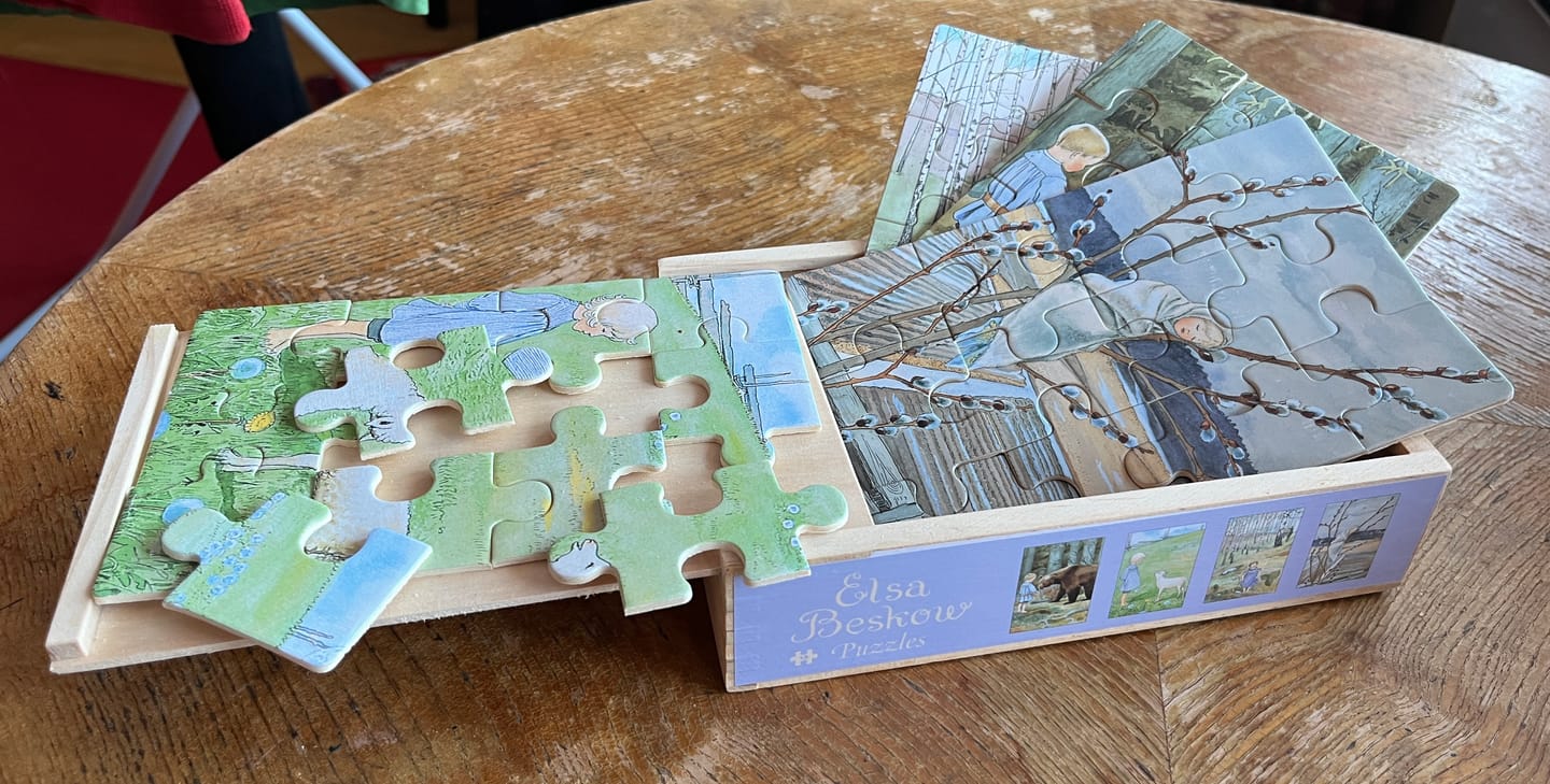 Customer photo review of Beskow puslespill i treeske - 4 motiv