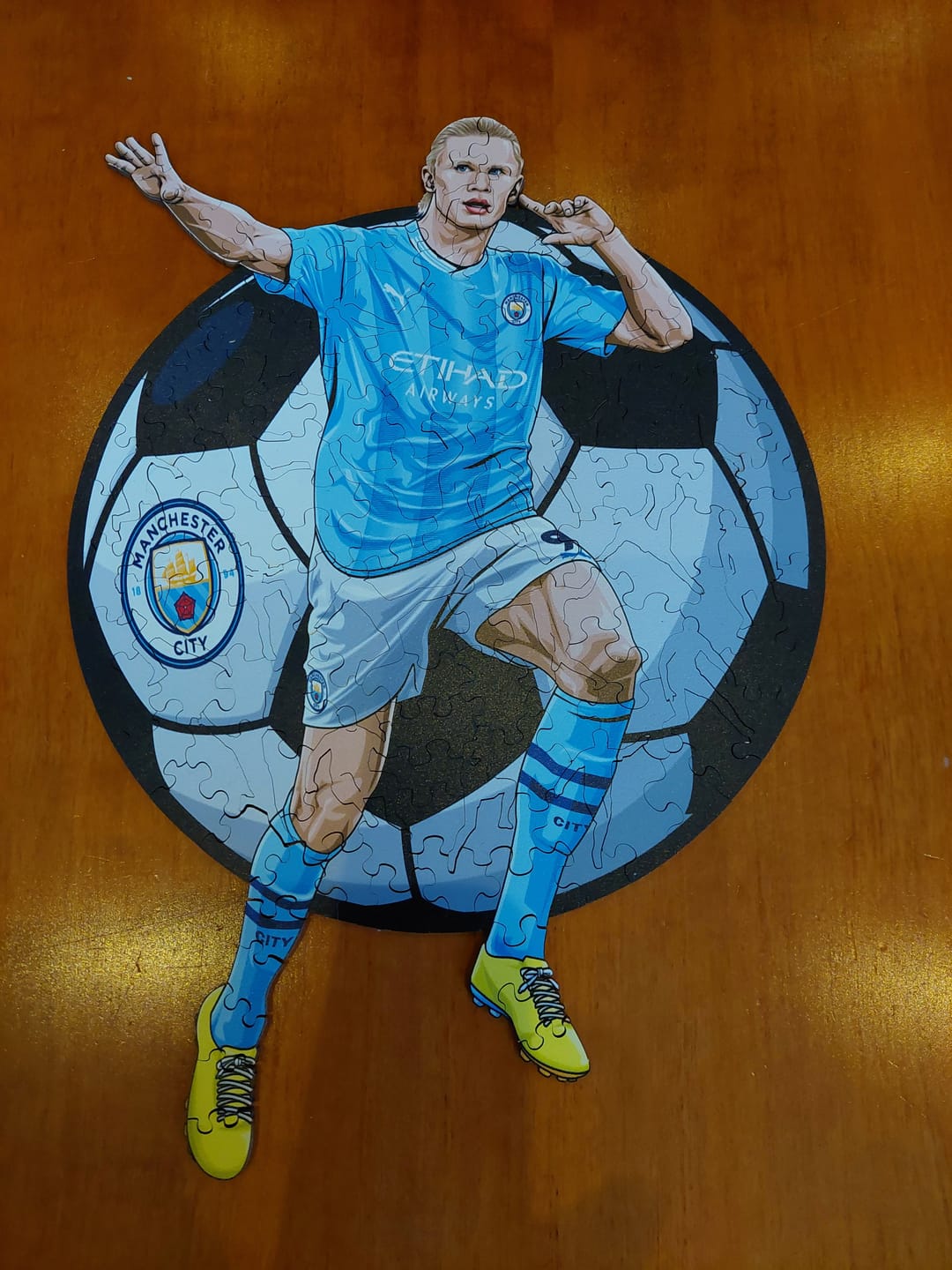 Customer photo review of Erling Haaland - Wooden Puzzle
