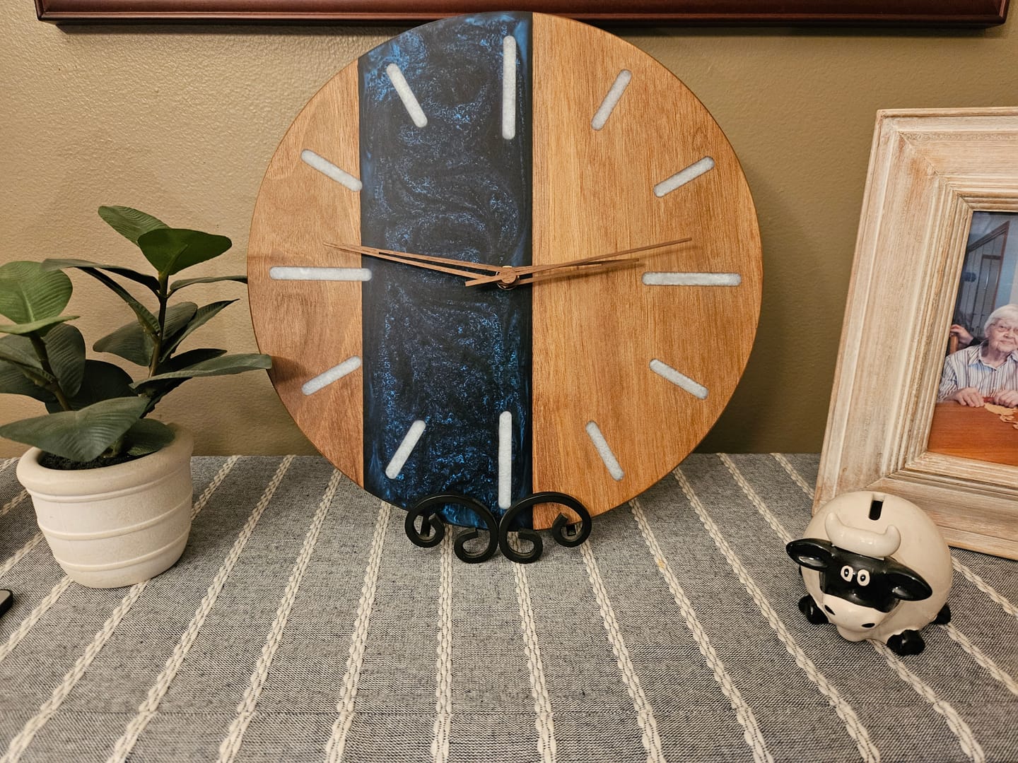 Customer photo review of 12" Circle + Clock Dials Style 2 Acrylic Router Template