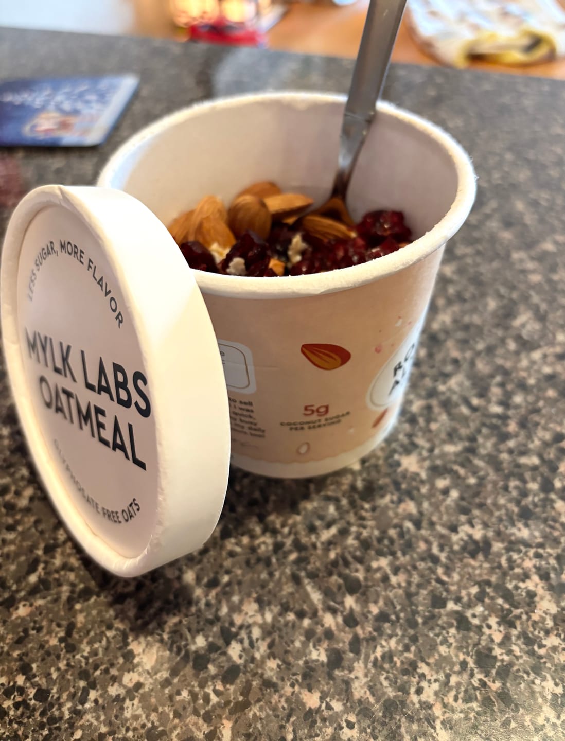 Customer photo review of Roasted Almond Oatmeal