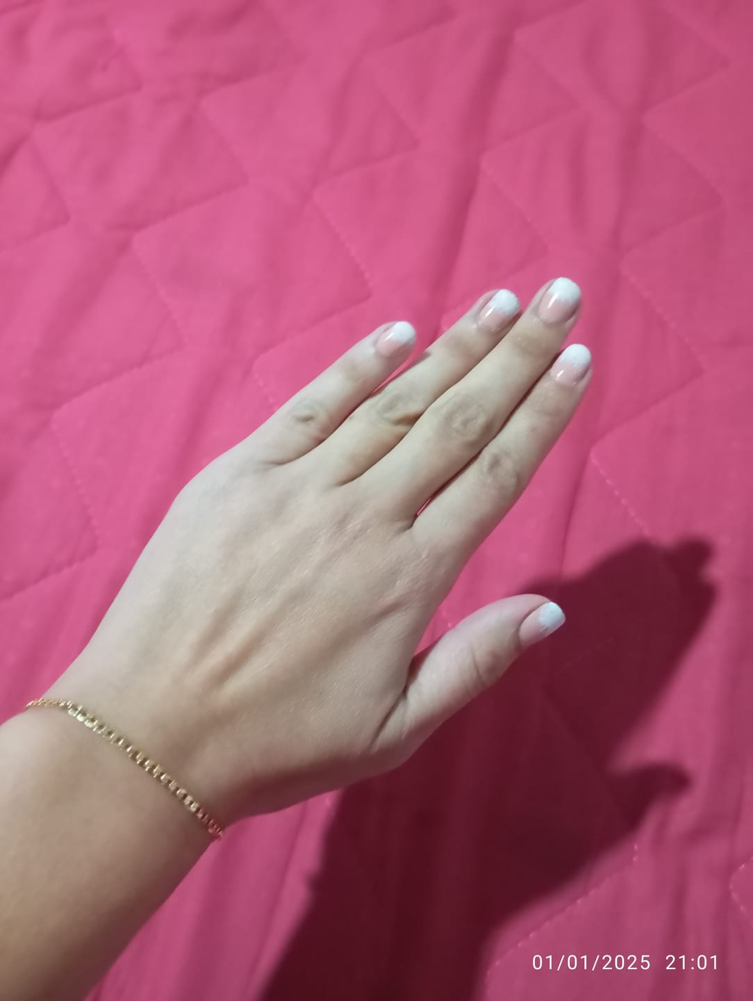 Customer photo review of Pulseras Figaro en Oro laminado 18k Para Pareja