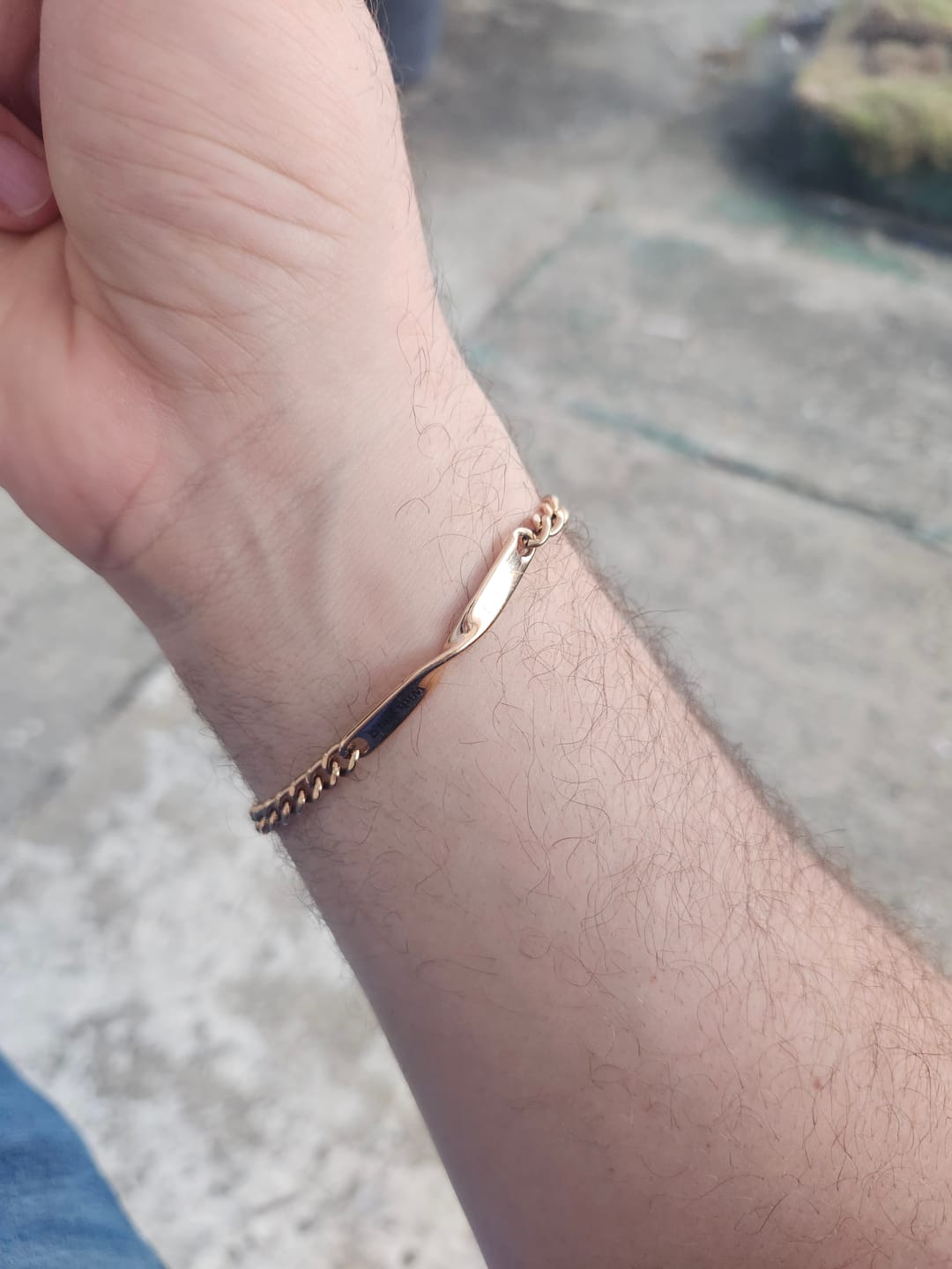Customer photo review of Infinity Engraved Bracelet Set