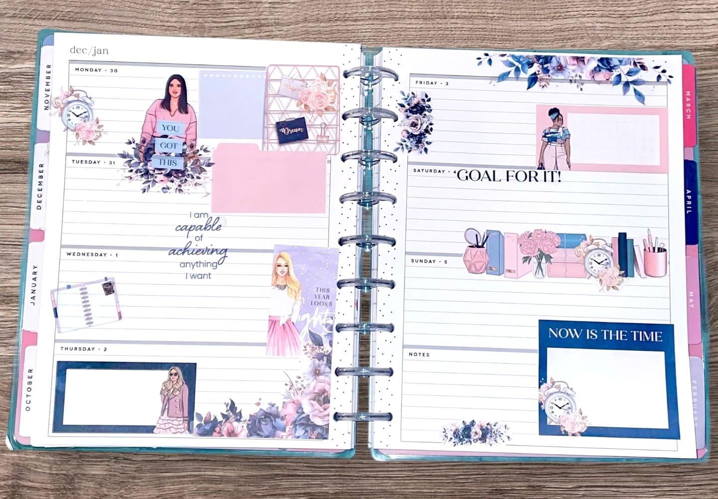 Customer photo review of Goal For It Sticker Book