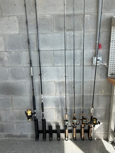 Customer photo review of Offshore Fishing Rod Rack Organizer