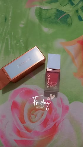 Customer photo review of O.TWO.O LIQUID BLUSH