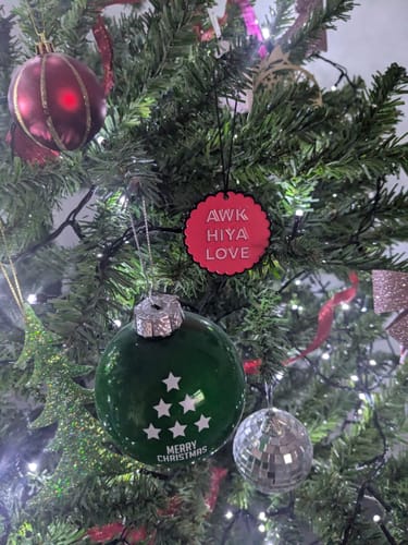 Customer photo review of Awk Hiya Love | Born and Bred Decoration