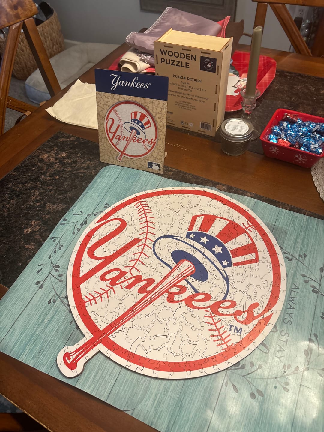 Customer photo review of New York Yankees™ - Wooden Puzzle