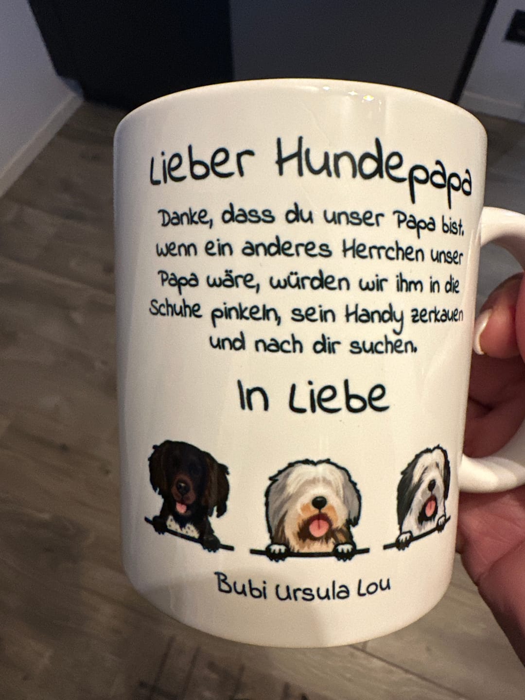 Customer photo review of Lieber Hundepapa - Individuelle Tasse