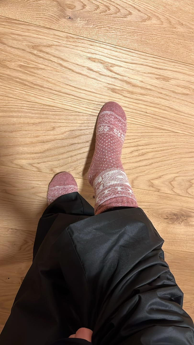 Customer photo review of Alpaka-& Merino Norweger-Socken