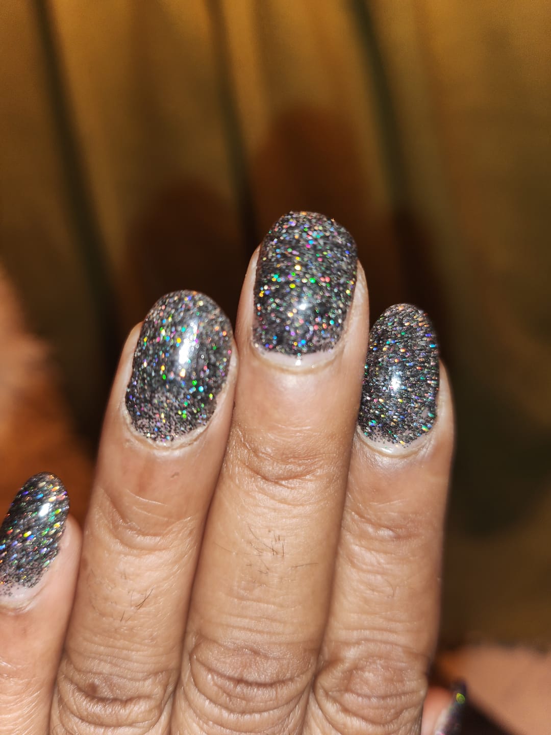 Customer photo review of Black Out Dipping Powder