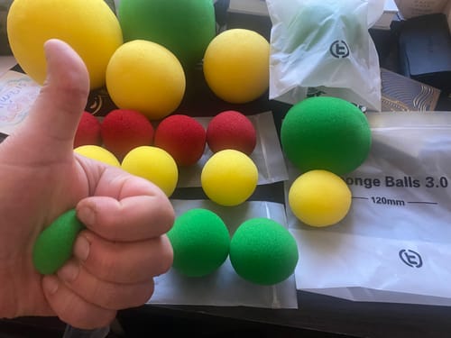 Customer photo review of TCC 14th Anniversary | Sponge Ball 3.0 by TCC Presents