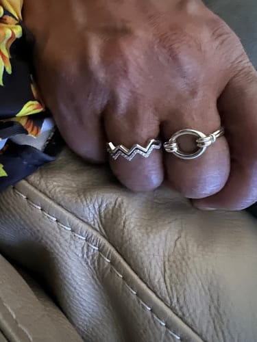 Customer photo review of Highs And Lows Wave Ring