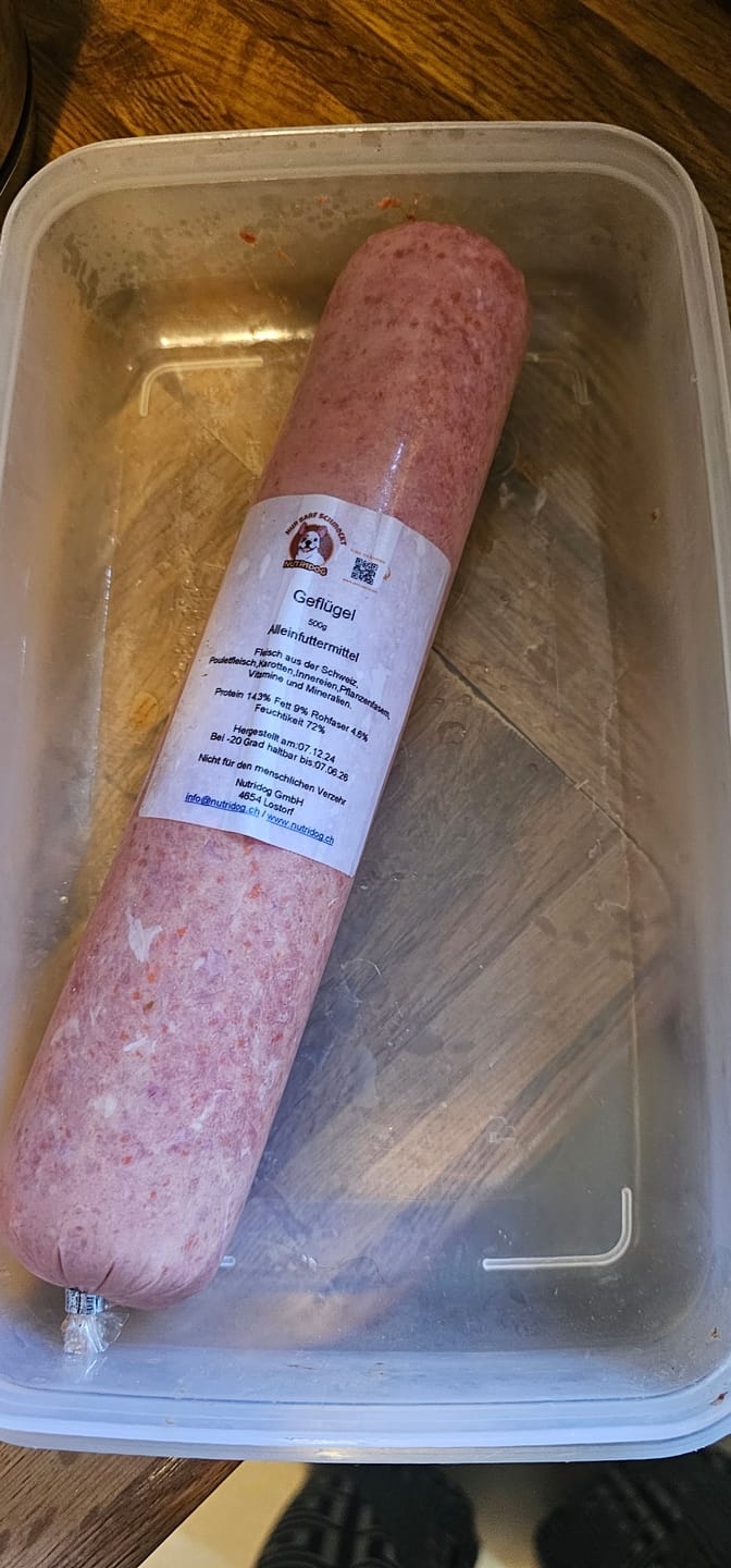 Customer photo review of Geflügel gemischt 500g ab pro Wurst nur 5.45.-