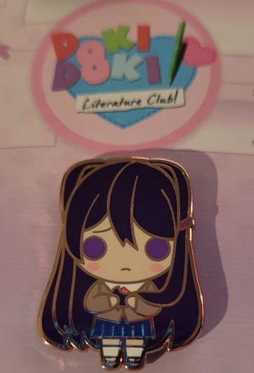 Customer photo review of Doki Doki Literature Club - Yuri Collector's Pin