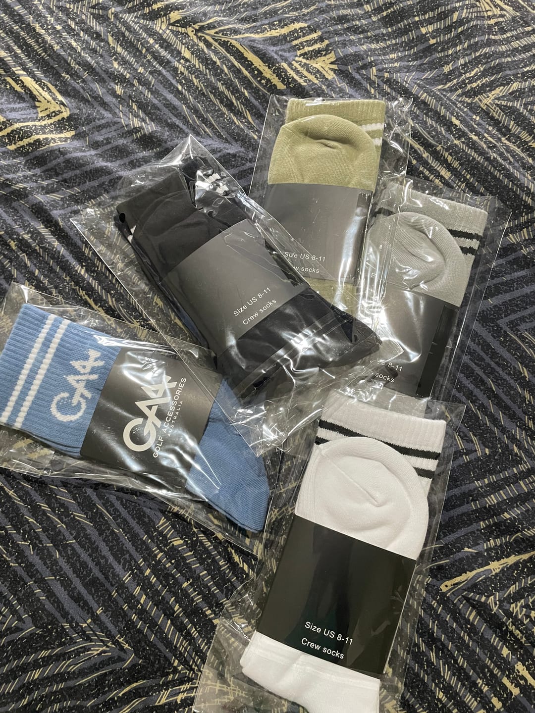 Customer photo review of Fairway Crew Sock All colours multipack