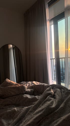 Customer photo review of Full Length Arched Black Wall Mirror (7 Sizes)