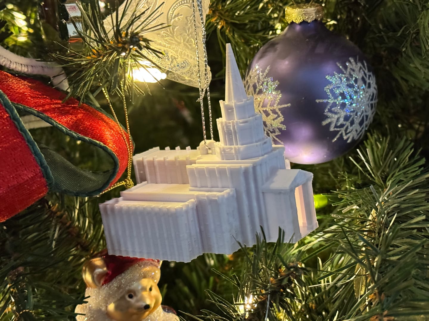 Customer photo review of Temple Christmas Ornament | Choose Any Temple | 300+ Temples to Choose From