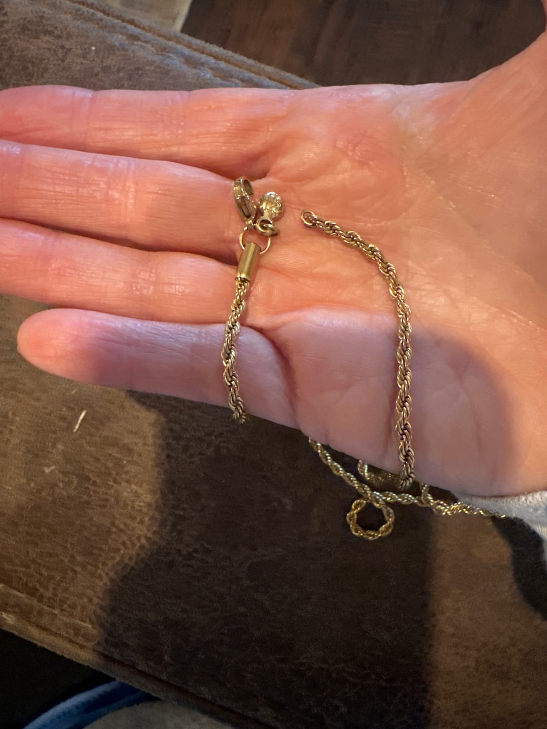 Customer photo review of Rope Chain - 18K Gold Plated