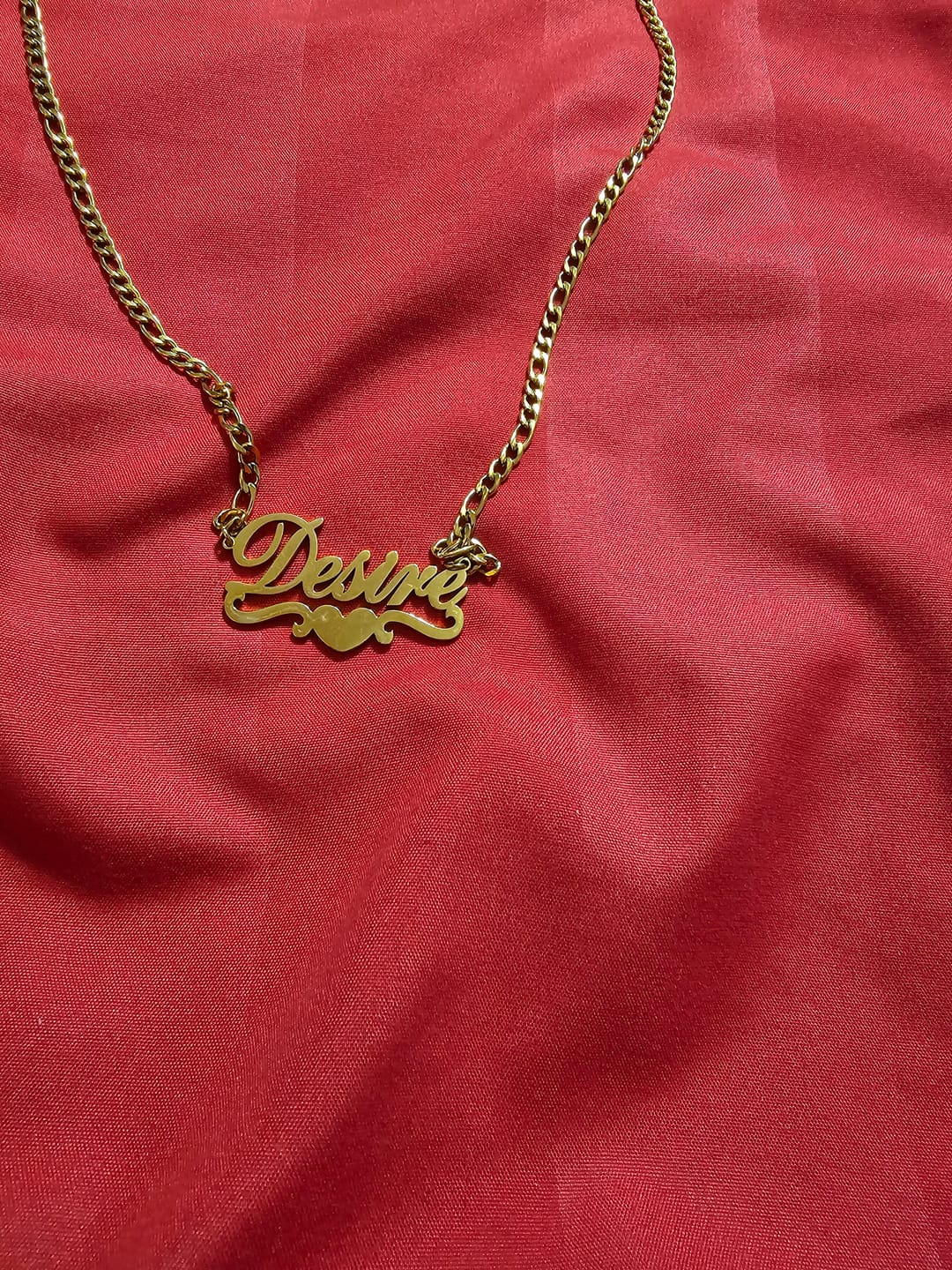 Customer photo review of Love Name Necklace