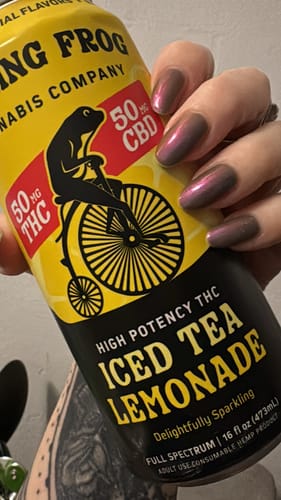 Customer photo review of Sparkling THC Raspberry Lemonade, 4pk