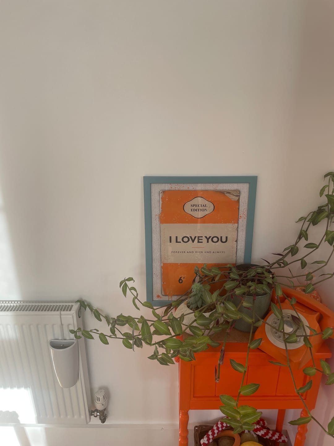 Customer photo review of Personalised Book Cover Art Print (Orange)