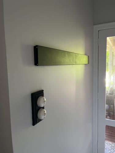 Customer photo review of Wall Mounted Drying Rack - Foldable Indoor and Outdoor Drying Rack