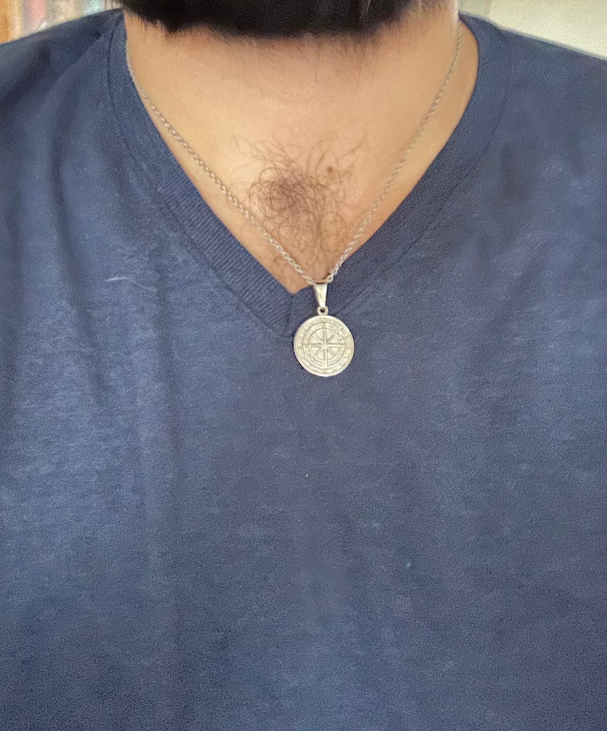 Customer photo review of "To My Son/Grandson" - Compass Pendant