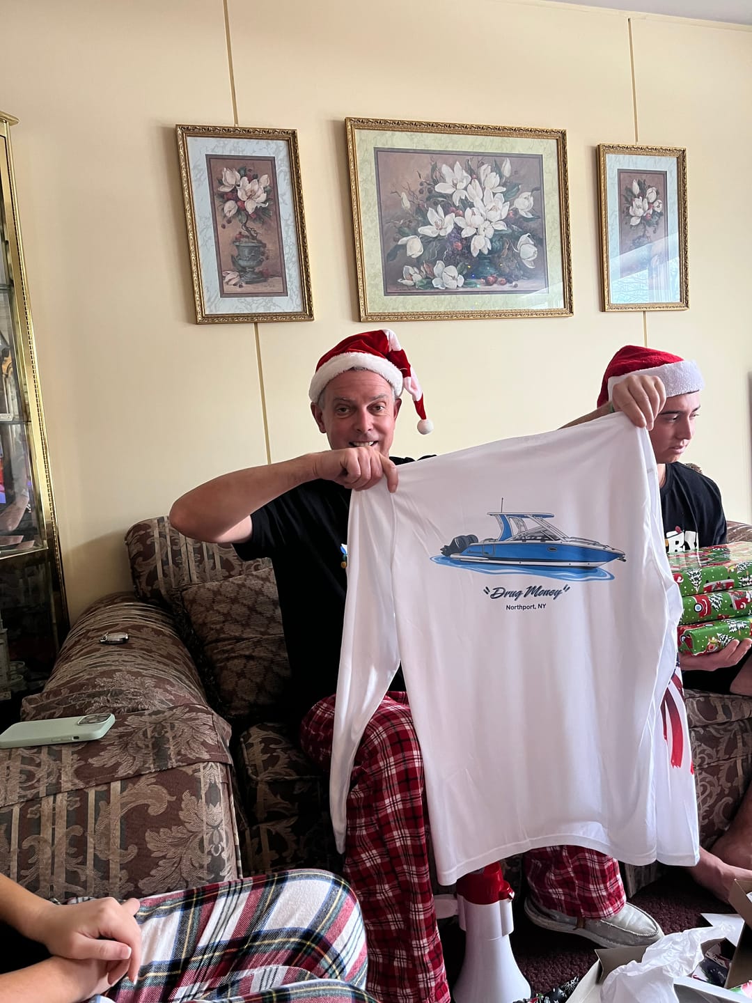 Customer photo review of American Flag Dri-Fit Long Sleeve Custom Shirts