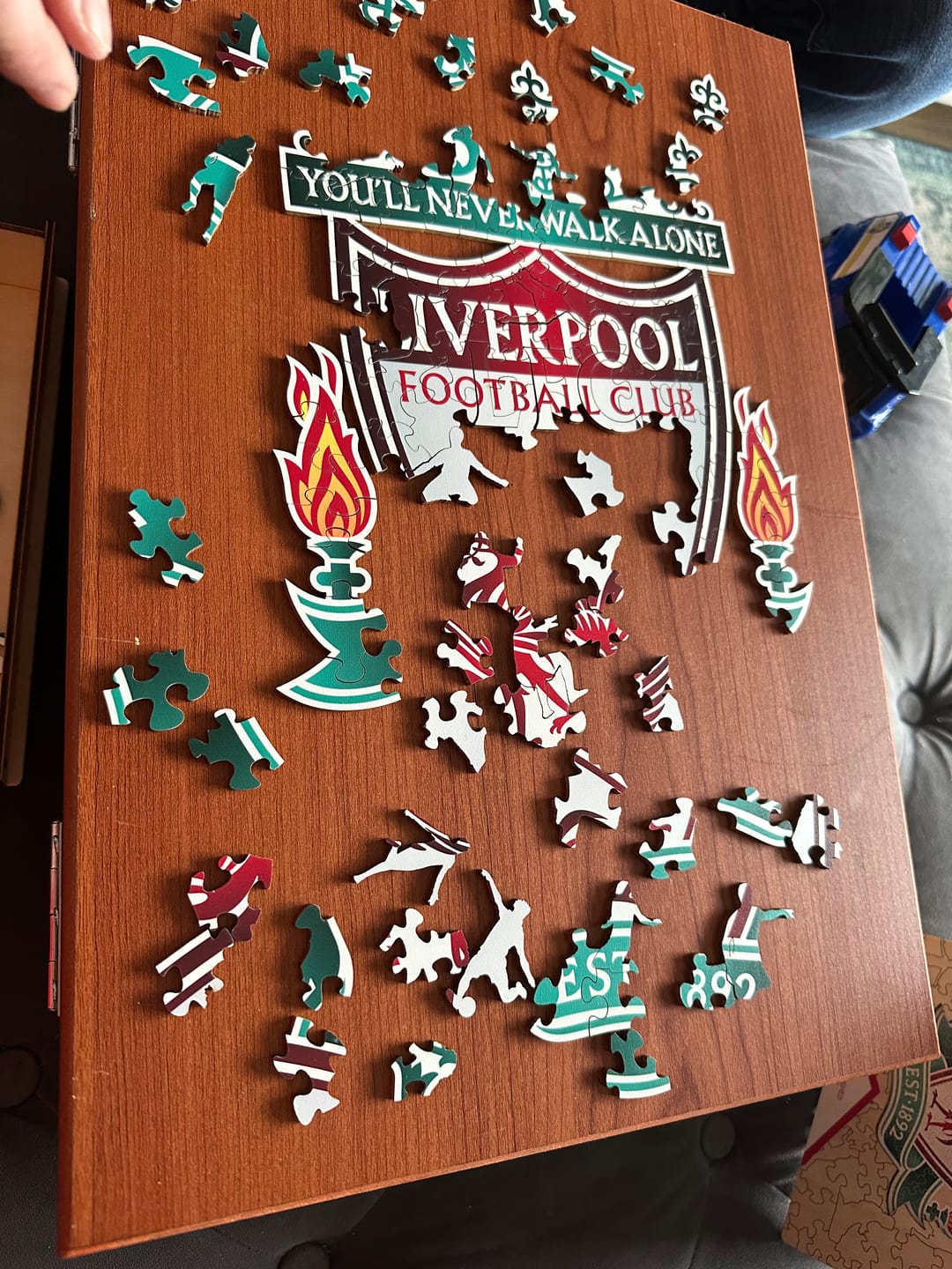 Customer photo review of Liverpool FC® Crest - Wooden Puzzle